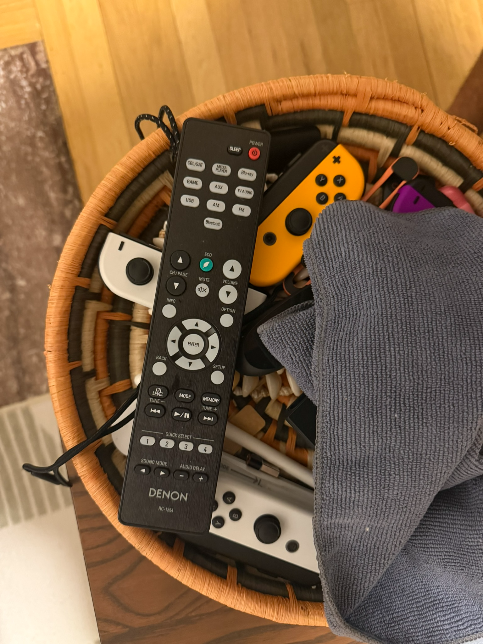 Remote control for the amplifier