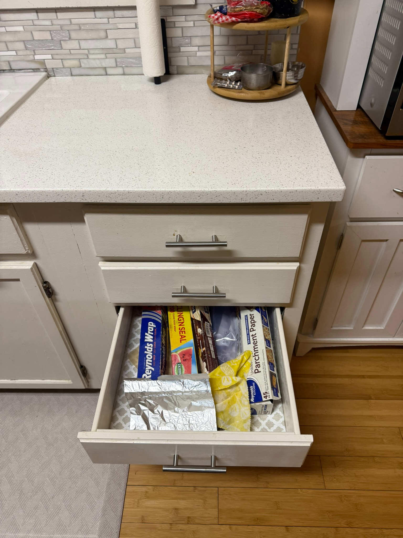 Foil storage location